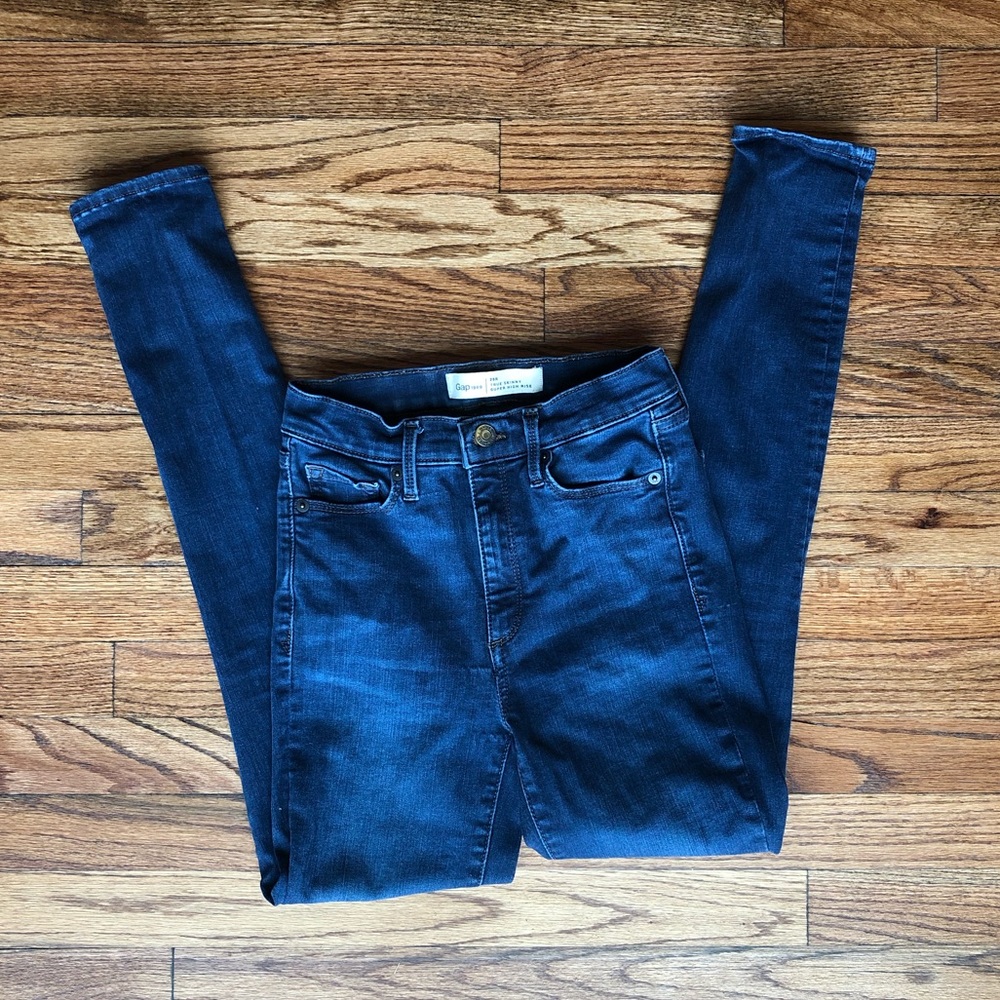 GAP true skinny super high rise jeans